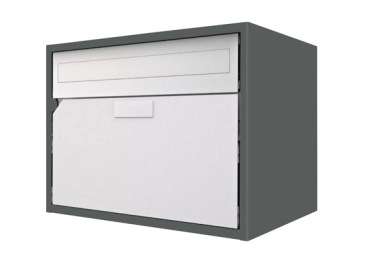 Briefkasten Huber Aluminium 300/400 Dunkelgrau metallic IGP 71385